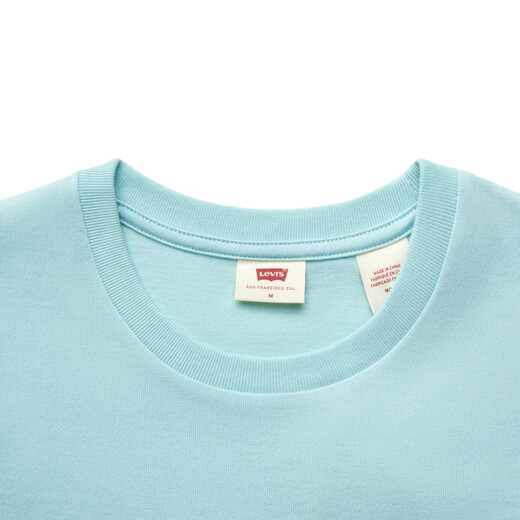 李维斯（Levi's）【同款】Levi's李维斯女士春夏重磅休闲清新印花短袖T恤A9272 蒂芙尼蓝【拍前咨询库存】 XS