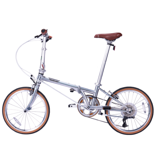 DAHON D10 folding bicycle 20-inch 10-speed adult male and female student retro leisure bicycle HAC003 electroplated silver