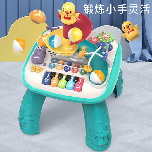 Tangmi Early Education Game Table Baby Toy Learning Table Multifinection Electronic Piano Children and Drum Children Boys and Girls