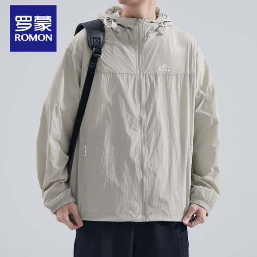 Luo Meng Ice Silk Sun Protection Jacket Men's 2025 Summer Thin Outdoor Fishing Quick-drying Large Size Cool Breathable Jacket Men's Clothes Light Gray L Size