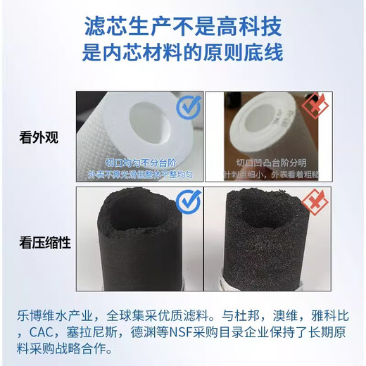 乐博维滤芯适配 沁园净水器滤芯QR-RL701A/QY-R701全套滤芯通用 QY-R701高配版全套滤芯