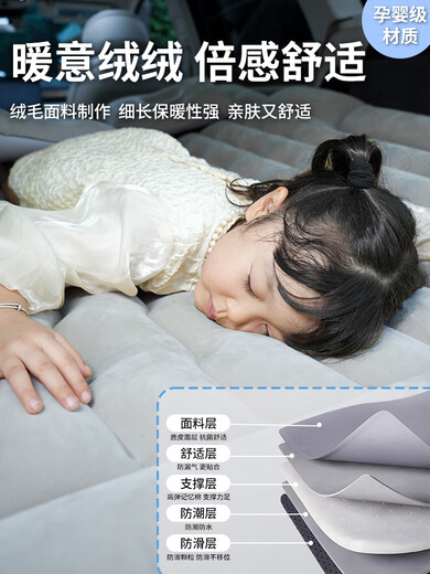 捷达vs7后备箱改平汽车专用车载充气床垫后排睡觉神器睡垫suv儿童 捷达VS7专用[牛津黑]亲肤*高端牛 捷达VS723-23款捷达