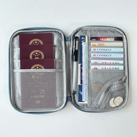 Passport y billetera Bolsa de almacenamiento en el extranjero Pasado de viaje portátil Pase de protección Caso de registro del hogar Cambio de tarjeta Grid/gran capacidad