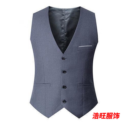 Ayub oral vest men's spring and autumn Korean style trendy suit men's large size suit vest vest casual professional vest groomsmen navy blue / style 4XL 155-170Jin Jin equals 0.5 kg