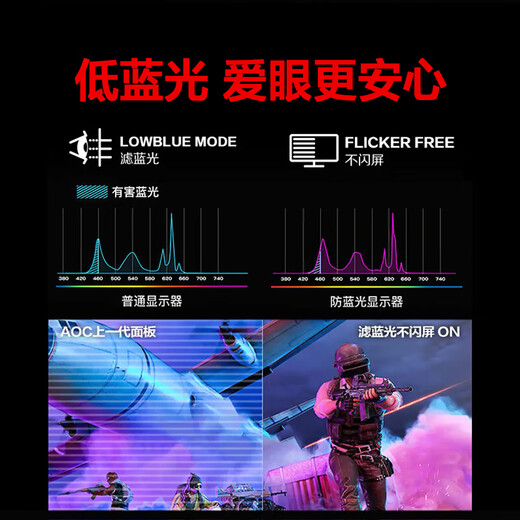 AOC 31.5英寸2K高清高刷电竞显示器1MS响应低蓝光不闪屏台式电脑外接笔记本液晶游戏直面曲面显示屏幕 CQ32G10Z 2K曲面240HZ 1000R