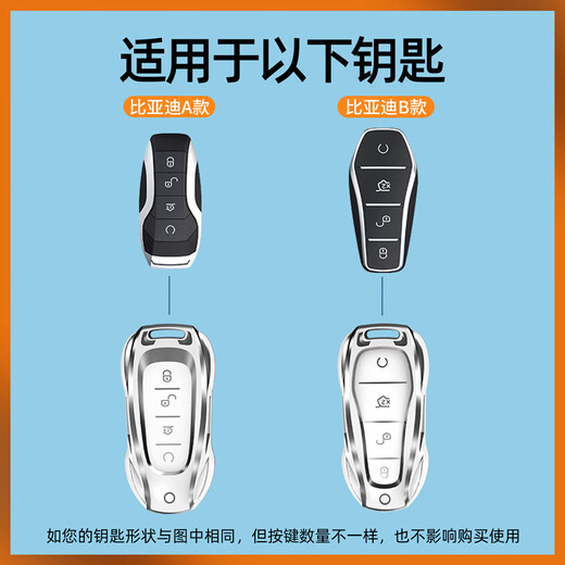 
Xia Xiang BYD Key Set Song Plus Qin L Han EV Tang DMi Yuan Car Dolphin Shell Seal 06 Catch Destroyer 05 Applicable