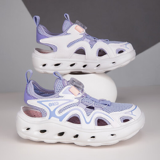 BKG Outdoor Kinder schnelle Trocknen nachdenken Schuhe 2025 Sommer neuer weicher Sohle nicht rutscher Jungen Entwässerungsloch Schuhe Mädchen Sandalen Schwarz und Weiß 28