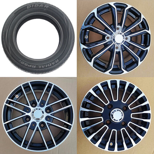 Roues en alliage en aluminium de 13 pouces 15565R13 Rague en aluminium électrique à quatre roues 16570R13 Vacuum pneu touristique et bus touristique bus de 13 pouces roues en aluminium (distance centrale 100 mm)
