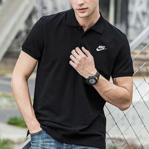 
Nike (NIKE) short-sleeved T-shirt for men 2025 summer new sportswear knitted breathable lapel POLO shirt top half sleeve pure cotton FN3895-010 black L Recommended height 170-175 weight 120-140Jin [Jin equals 0.5 kg]