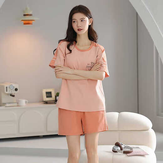Langsha 2025 Pure Cotton Summer Pajamas Women Pulover Pajams Летние шорты с коротки