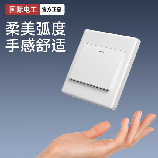 Internationaler Elektriker Clapsell Elektriker 86 Typ Schaltersteckerwand Haushalt Ein-Open-Doppelkontrolle Zwei-Loch-Vier-Loch