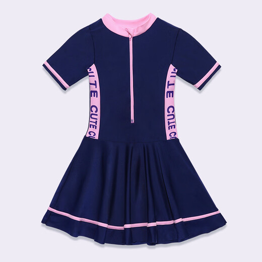 Wanjian Girls Swimsuit Split Two-piece Set Sports Style Boxer Conservative Girls Small, Medium and Large Children Casual Swimwear Black Swimming Goggles/Nose Clip Earplugs 5XL Recommended 150-160C