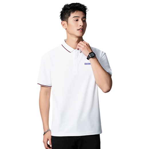 Jeanswest E8 Jeanswest Herren Fit Revers Short Sleeves 2025 Sommer Neues modisches einfaches gedrucktes Tägliches Kurzarm T-Shirt Mist Blue 2691 2xl 180_96a_