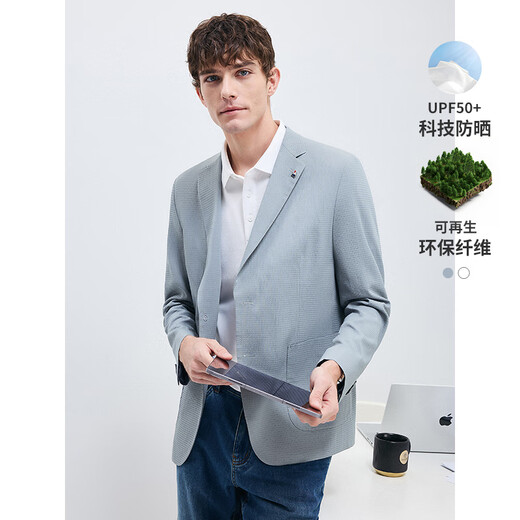 Navigare意大利小帆船男休闲西装轻薄防晒西服便西外套1321805504 灰 L 