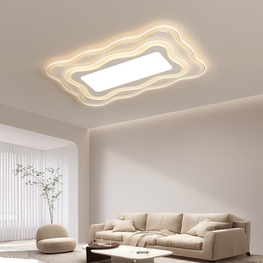 Volles Spektrum Wohnzimmer Scheinwerfer rechteckiges Deckenlicht 2024 Neue einfache Generation Hauptschlafzimmer-Lampe-Paket 1W Full Spectrum 9755*35C Drei-Farben-Lichtumwandlung