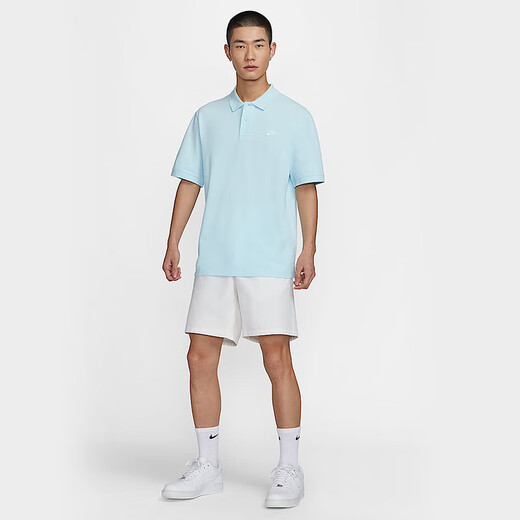 耐克（NIKE）短袖POLO衫男夏新款刺绣运动休闲棉质翻领T恤 FN3895-474 M