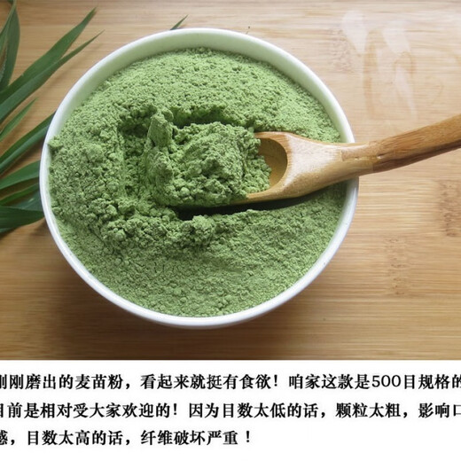 [1049 artículos en 30 días] Los estudiantes universitarios comienzan un negocio 500 g de jugo verde de cebada de cebada en polvo de cebada reemplazo de comidas en polvo más especificaciones 100 g