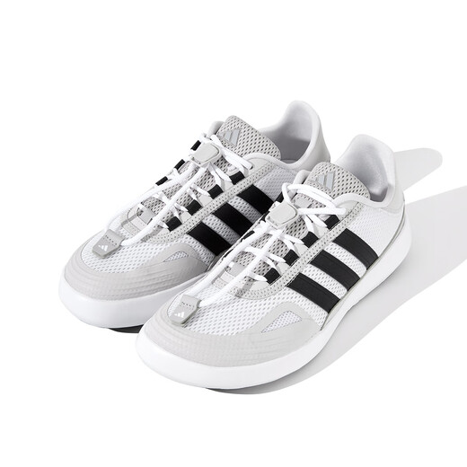 阿迪达斯 （adidas）阿迪达斯清风男鞋女鞋涉水鞋轻便透气休闲跑步鞋 JP6630/白/一号黑/浅灰 42