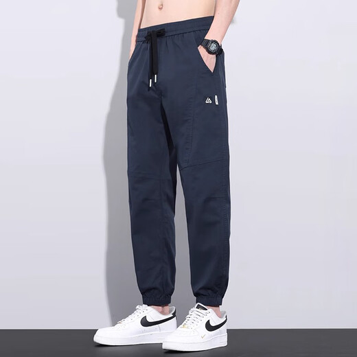 Jüdische Freizeithosen für Männer Sommer Neue lose Bindungsfüße Arbeitskleidung Harem Hosen Stretch Sport lässig lange Hosen für Männer 809 Armee Green + 809 Khaki L.