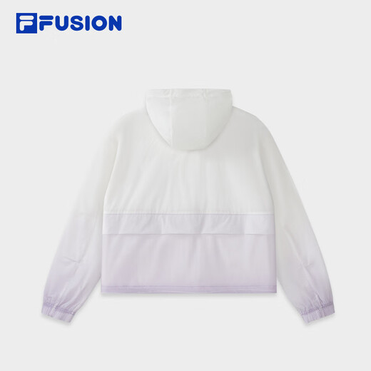 FILA FUSION斐乐潮牌梭织外套女2025夏新款渐变宽松凉感防晒上衣 薰蝶紫-PU S 160/80A/S