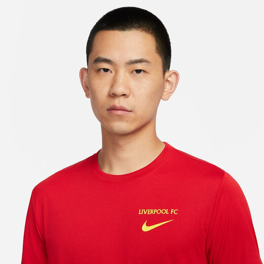 耐克（NIKE）官方利物浦男子速干足球T恤针织亲肤健身轻便舒适FZ8719 687健身红 S