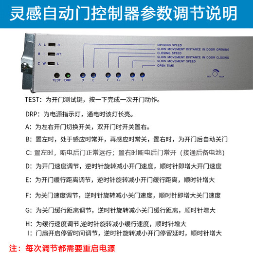 Automatic door controller motherboard induction door computer controller motherboard electric glass sliding door accessories universal microcomputer controller (second generation)