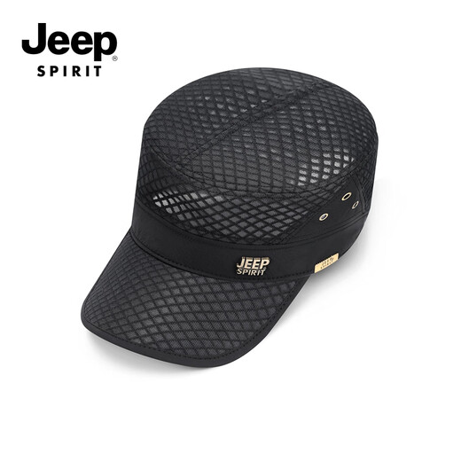 JEEP SPIRIT Jeep Flat Top Hat Men Casual Middle-aged Men's Sun Protection Hat Dad Outdoor Sunshade Breathable