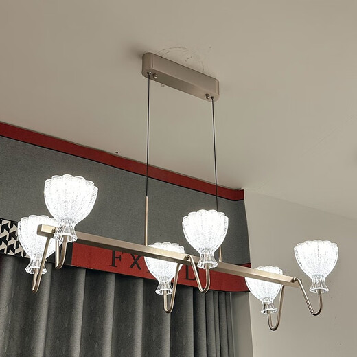 
Opp Lighting; OPPLE2025 new past lighting 9227 high-end solid modern living room dining room chandeliers minimalist aluminum warm light bag 12 heads living room three-color unlimited remote control