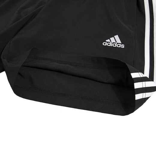 阿迪达斯（adidas）男子五分裤夏季新款轻运动裤健身跑步裤子速干舒适运动短裤男裤 IC1484黑色/透气轻薄 2XL