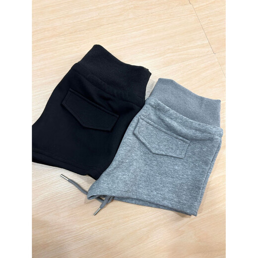 冠贸裴美式辣妹抽绳运动短裤女夏季修身显瘦外穿灰色包臀休闲热裤居家裤 灰色 S