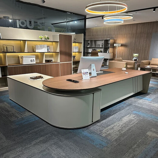 Hanji Tangyu Office Boss Desk Desk Staff Simple Modern Manager Desk Boss Desk Writing Desk Company Desk 2.4 Meter Boss Desk