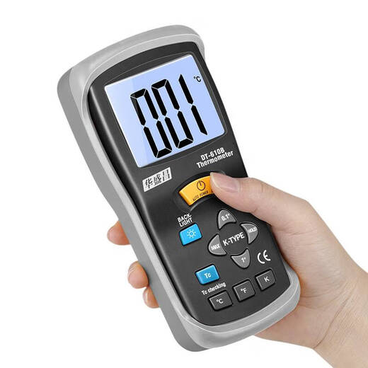 Ni Zhier personnalisé CEM Huashengchang Thermocouple K-Thermomètre industriel de type K / Thermomètre industriel avec sonde 610B [Type K / J à quatre canaux] DT-3891H [-200 ~