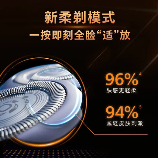 飞利浦男士电动剃须刀S1883旋风1系刮胡须刀全身水洗进口刀头新品礼物男 S3886官方标配