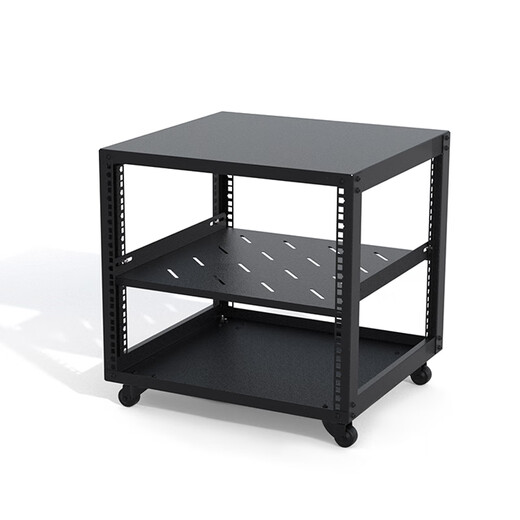 Home cabinet open network cabinet power amplifier mobile switch server cabinet simple open audio cabinet wall-mounted digital cabinet simple 19-inch rack (one piece of 477 deep cabinet shelf) 1x1x1cm