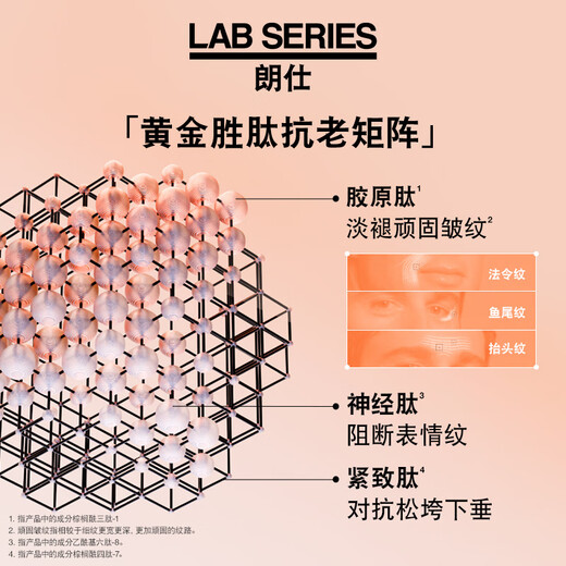 朗仕LAB锋范抗皱紧致特润面霜50ml多重胜肽抗老淡纹男士护肤生日礼物