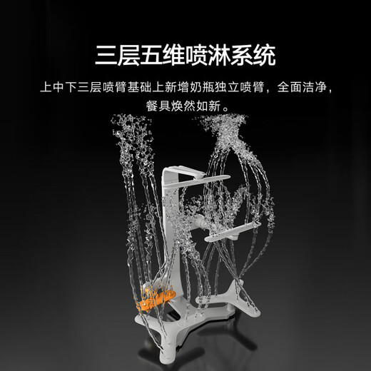 Xiaomi Mijia desktop dishwasher 6 sets S10 ultra-thin body visual decontamination integrated 105 hot air drying intelligent stain recognition APP control 6 sets s10 QMDW0601M Mijia dishwasher 6 sets S10