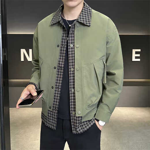 Guanmao Pei 2024 Herrenjacke gefälschter zweiteiliger 2025 6636 Schwarz L.