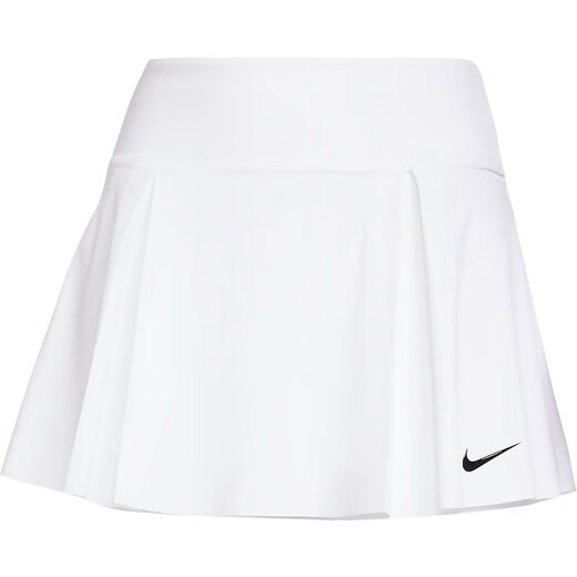 耐克（Nike）半身裙女裙夏季新款运动裙休闲舒适透气网球训练百褶裙子 DX1422-100白色 M