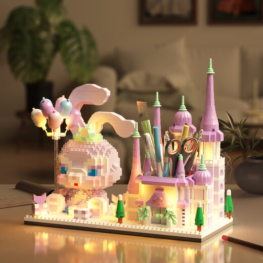 Excelente puntaje para niños Kapibala Pen Holder Block Block Assembly Toys Educational Toys Boys 6-12 años Juguetes para niños Redactos de cumpleaños para niñas