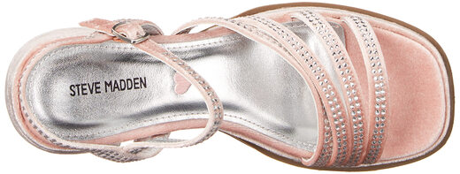 STEVE MADDEN Girls Dreem Sandals Blush 4 Big Kid