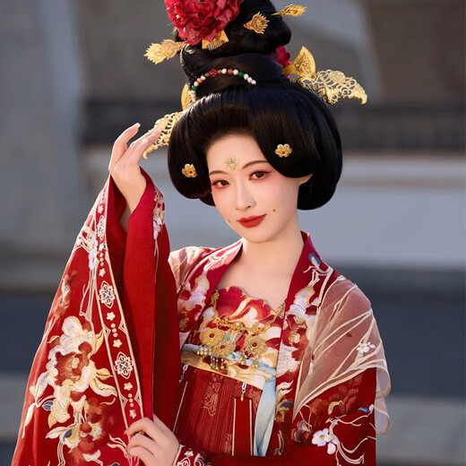 XiUhe Familie [Orientaler einfacher purer Stil] Tang Dynasty Hochzeitskleidung 2025 Neue Brautkleidung Phoenix Crown und Hanfu Schwanz Schwerindustrie Kleid N-677 Schwere Industriezahlung All Code