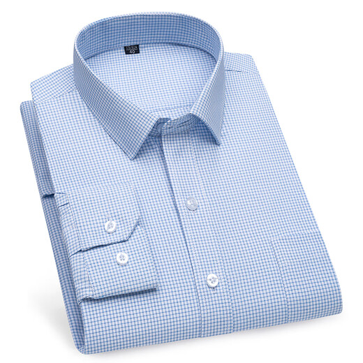 Lilan men's business formal long-sleeved white shirt large size loose professional short-sleeved trendy square collar black Korean style shirt 6629 41