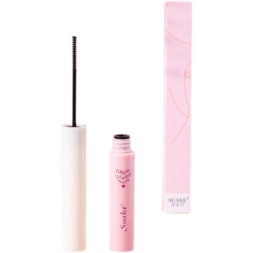 HAMECO mascara is waterproof, long, curly, fine brush, dense, non-smudged, not easy to remove makeup, lengthened, encrypted, long-lasting, natural black 1 pack F