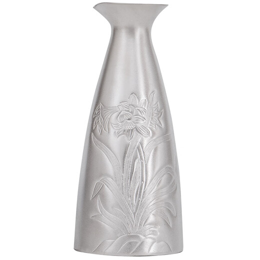 Silver Age New Product Pure Silver 999 Orchid Wine Flask Decanter Household Wine Set Sake Cup Pure Silver Wine Divider Flask 150g + Certificate