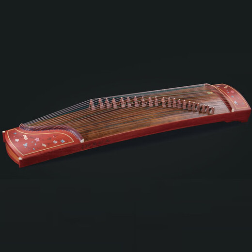 Dunhuang Marke Dunhuang Guzheng 696d Doppelkran Chaoyang Sandalwood Kinderanfänger 694 Mahagoni Erwachsener Performance Professionaler Wert 20696L Pierwai Blumenblüten (Full Set of Accessoires)