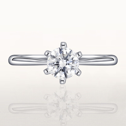 Star Eye Jewelry Diamond Ring for Women with Six Claws White 18K Gold Natural Diamond 1 Carat Special Offer Wedding Gift Diamond Ring for Women for Chinese Valentine's Day 18K Gold Six Claws - 1 Carat M-N Color SI Natural Diamond No. 9-20 Circle Number Leave a Message or Remark