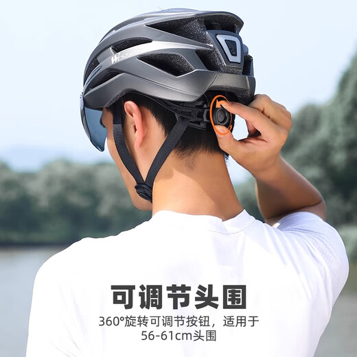 Casco de bicicleta de Western Rider con gafas Equipo de equitación de carretera de montaña integrada de casco de casco