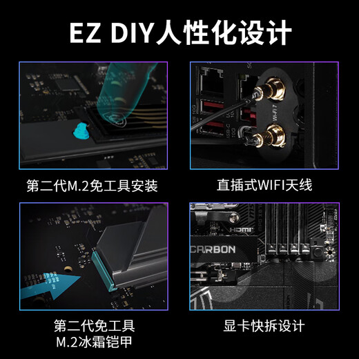 MSI MPG X870E Carbon WiFi Dark Plotardmard es CPU 9900X3D/9950X3D/9800X3D (AMD X870/Socket AM5)