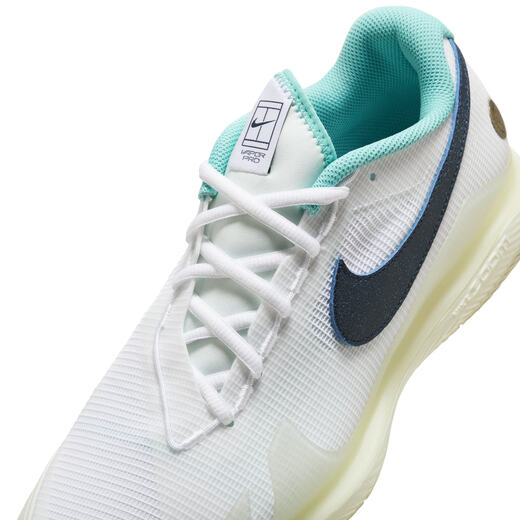 Nike (Nike) Offizieller Vapor Pro Herren -Tennisschuhe atmungsaktive leichte Sportunterstützung Griff bequemer HM3705 141 Weiß/gepanzerte Tiefseeblau/Kokosmilch/lustige Pulver/Creme Grün/leichtes Grün 42