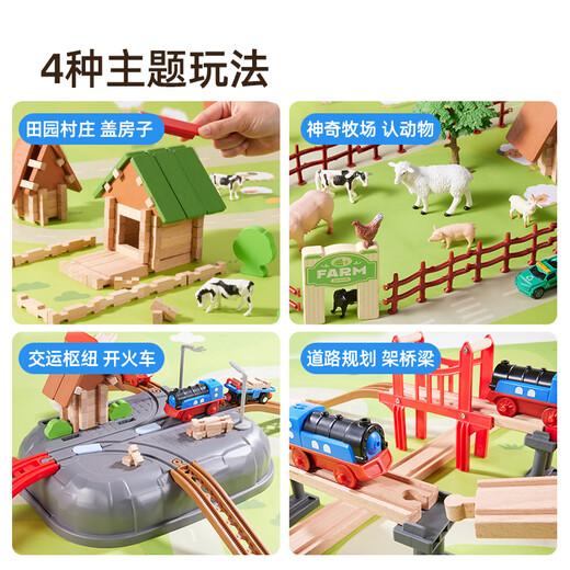 Meile Childhood Children's Day Gift Building Buildings Assemblé Trains Trains Trains Trains Modèles Toys Boîtes de jouets de 3 à 6 ans